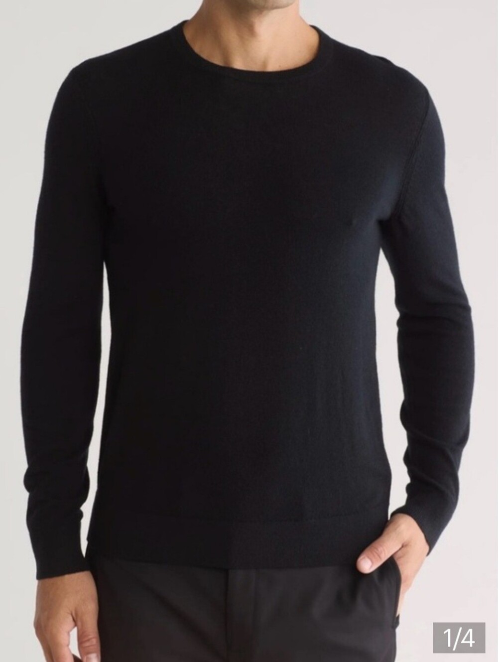 Nordstrom Black Men's Crewneck Sweater